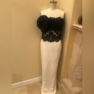 Marchesa strapless gown size 4